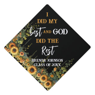 I Did My Best Graduation Cap Topper