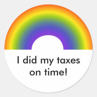 I Did My Taxes On Time! sticker