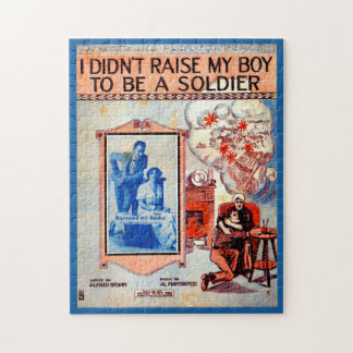 I Didn’t Raise My Boy to Be a Soldier sheet music Jigsaw Puzzle