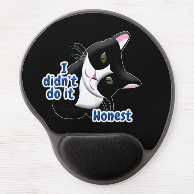 I didn't do it Cat Gel Mouse Pad (Front)