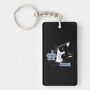 I didn't do it Cat Keychain