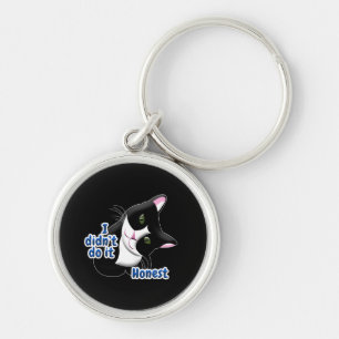 I didn't do it Cat Keychain