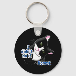 I didn't do it Cat Keychain