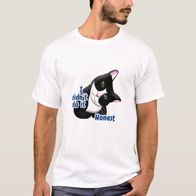 I didn't do it Cat T-Shirt (Front)