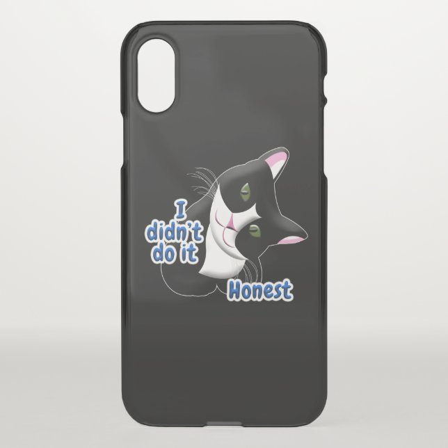 I didn't do it Cat Uncommon iPhone Case (Back)