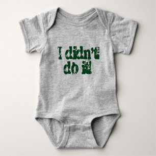 I didn't do it! Twin set (Part 1 of 2) Baby Bodysuit