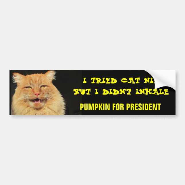 I Didn't Inhale Bumper Sticker (Front)