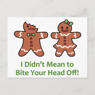 I Didn't Mean To Postcard