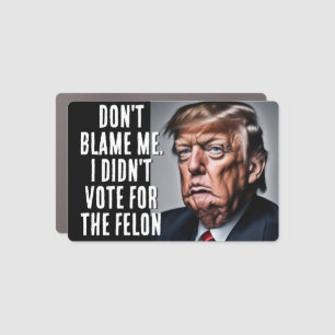 I Didn't Vote for the Felon Car Magnet