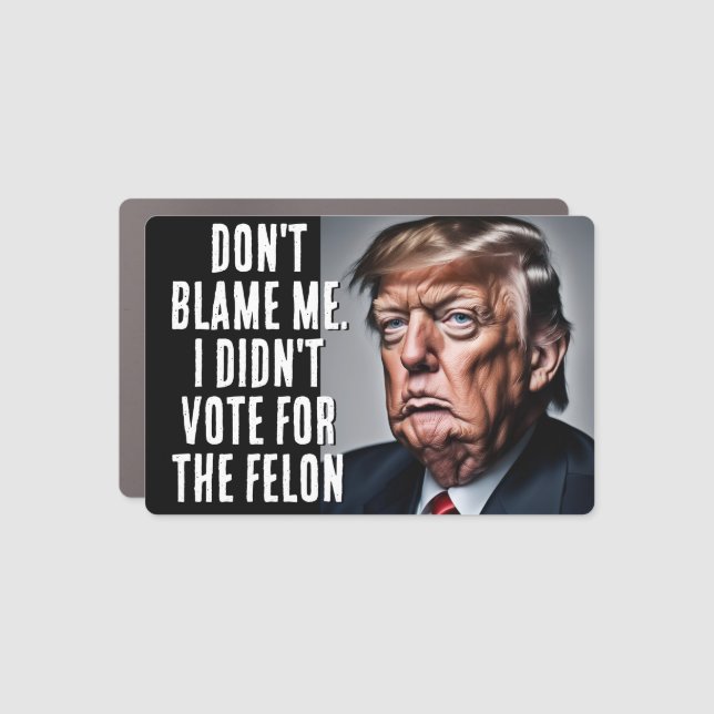 I Didn't Vote for the Felon Car Magnet (Front)