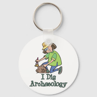 I Dig Archaeology Keychain