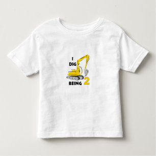 I dig being 2 toddler t-shirt