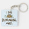 I Dig Burrowing Owls Keychain