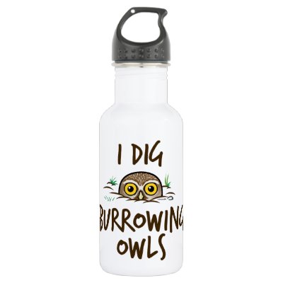 I Dig Burrowing Owls Water Bottle