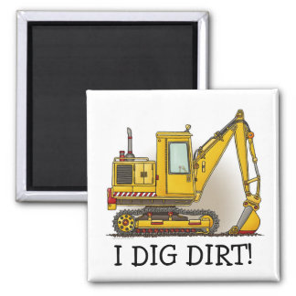 I Dig Dirt Digger Shovel Magnet