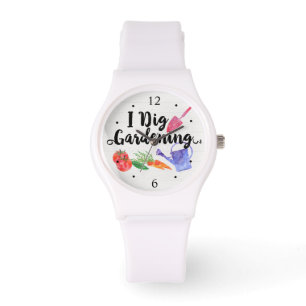 I Dig Gardening Cute Garden Gift Gardener Watch