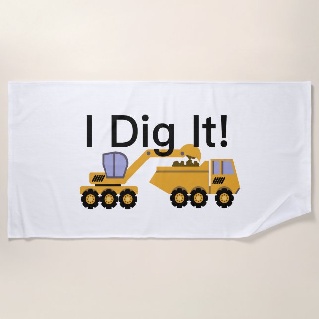 I Dig It Design - Beach Towel (Front)