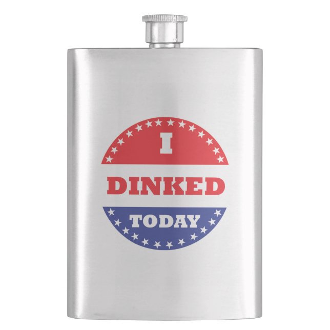 I Dinked Today Pickleball Flask (Front)