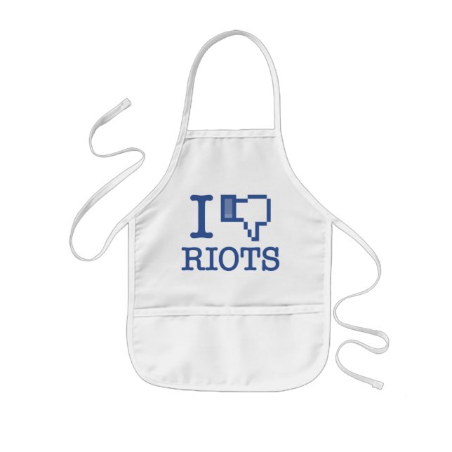 I DISLIKE RIOTS KIDS' APRON (Front)
