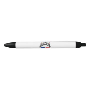 I dissent, American flag women messy bun Pen