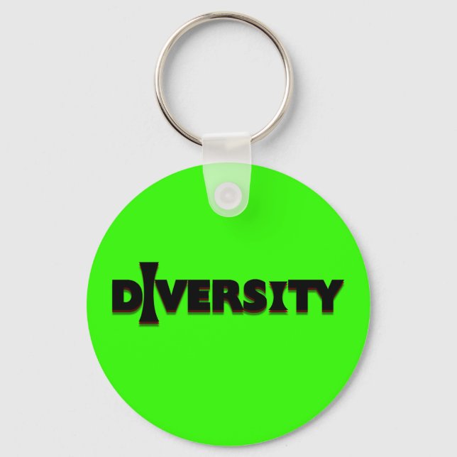 I Diversity Keychain (Front)
