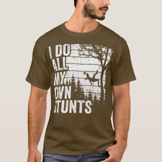 I Do All My Own Stunts Arborist Mens Vintage Tree  T-Shirt