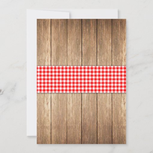 I Do Bbq Barbecue Gingham String Lights Invitation Zazzle