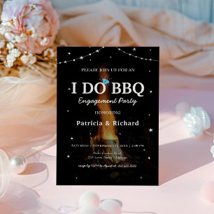 I Do BBQ - BBQ Night Couples Engagement Party Invitation