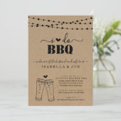 I Do BBQ Beer Couples Wedding Shower Engagement Invitation (Standing Front)