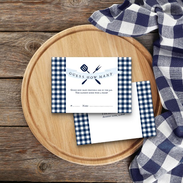 I Do BBQ Bridal Shower Guess How Many Game Card (Guess How Many Game cards from my Rustic Farmhouse BBQ Bridal Shower)