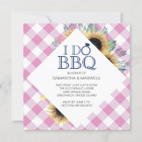 I Do BBQ Bridal Shower Invitation