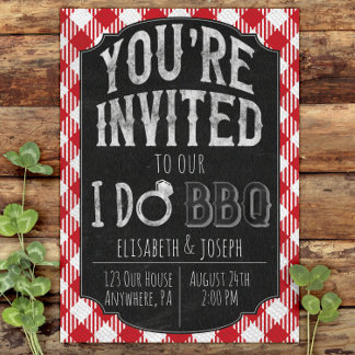 I Do BBQ Bridal & Wedding Shower Invitation