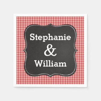 I Do BBQ Couples Barbeque Shower Paper Napkins