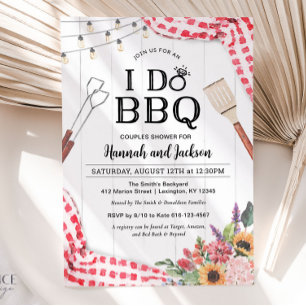 I Do BBQ Couples Shower Invitation