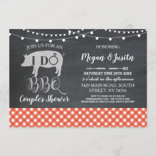 I DO BBQ Couple's Shower Invite Engagement Party