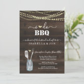 I Do BBQ Couples Wedding Bridal Shower Engagement Invitation (Standing Front)