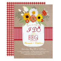 I Do BBQ Engagement Bridal Shower Invitation