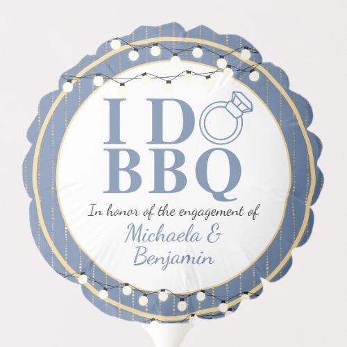 I Do BBQ Engagement Party Couples Shower Balloon