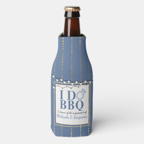 I Do BBQ Engagement Party Couples Shower Bottle Cooler