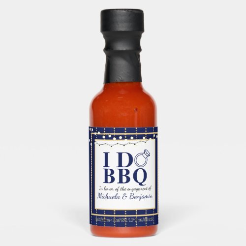 I Do BBQ Engagement Party Couples Shower Hot Sauces