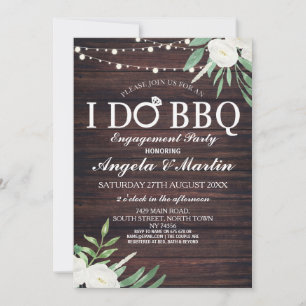 I DO BBQ Engagement Party Couples Shower Invite
