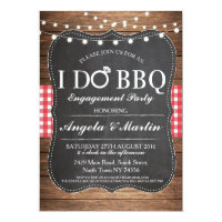 I DO BBQ Engagement Party Couples Shower Invite