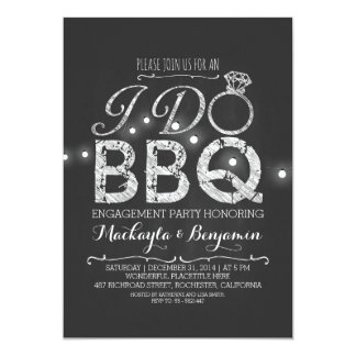 I do BBQ engagement party invitation