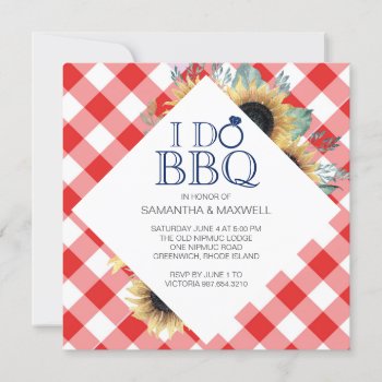 I Do Bbq Engagement Party Invitation by VGInvites at Zazzle