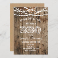 I DO BBQ Engagement Party Invitation