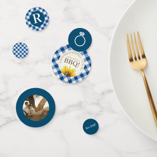 I Do BBQ Engagement Shower Confetti (Group)