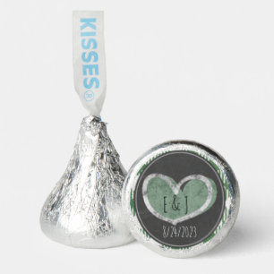 I Do BBQ Green Gingham & Chalkboard Bridal Shower Hershey®'s Kisses®