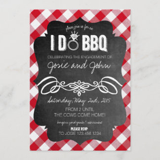 I Do BBQ Invitation