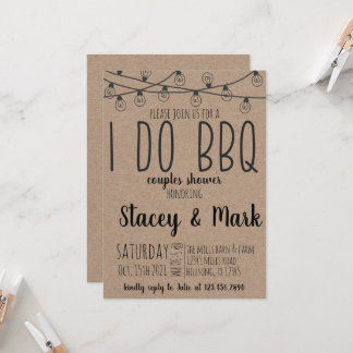 I Do BBQ Invitation