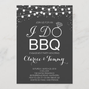 I Do BBQ Invitation / BBQ Engagement Party